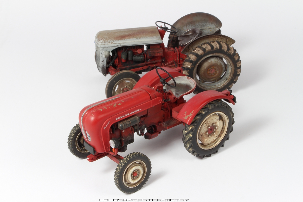 Maquette montage sans colle Porsche Diesel Tracteur Junior 108